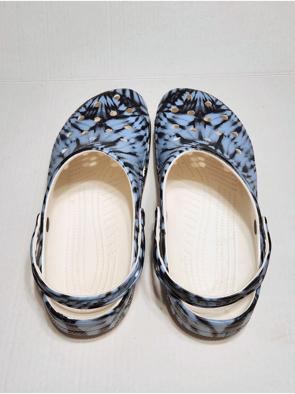 Crocs Classic Rebel Tie-Dye Clog Shoes Blue Mens 14 - Picture 6 of 10